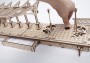 Dřevěné 3D mechanické puzzle - vlakové nádraží