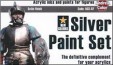 ACS-07 Sada barev 17ml (Silver Paint Set)