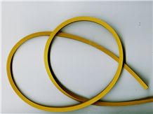 Rubber 4 x 4 mm silver price per 1 m