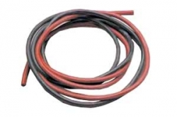 KT-1307-18 Silikonový kabel 2,8 mm černý/červený, cena za 1 m