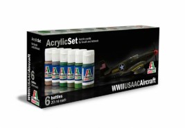 Acrylic Set WWll USAAC Aircraft 6x20ml