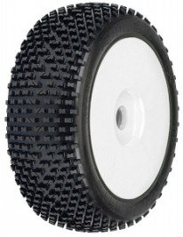Pneu Buggy 2KS kompletní kola bílé 1:8