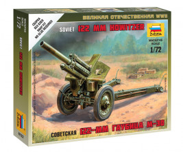1:72 Soviet howitzer 122 mm + crew