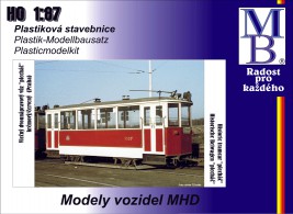 1:87 Stavebnice historické tramvaje Ringhoffer (Plecháč) Epocha IV