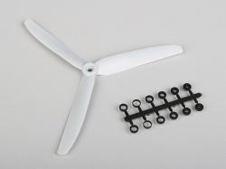 Propeller GWS HD 8x4 gray 3-blade (left-handed)