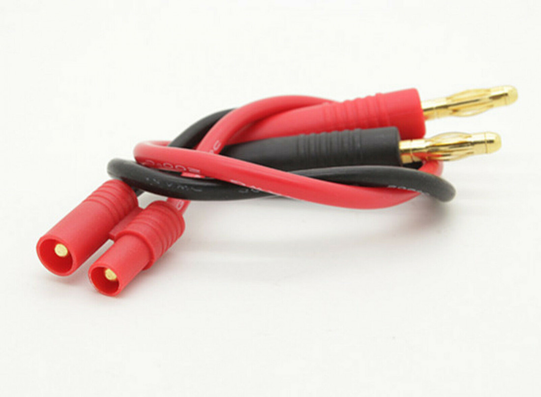 Náhled produktu - Nabíjecí kabel s konektory 4 mm