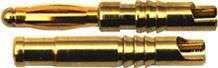 2 mm long gold-plated connector type, price per pair