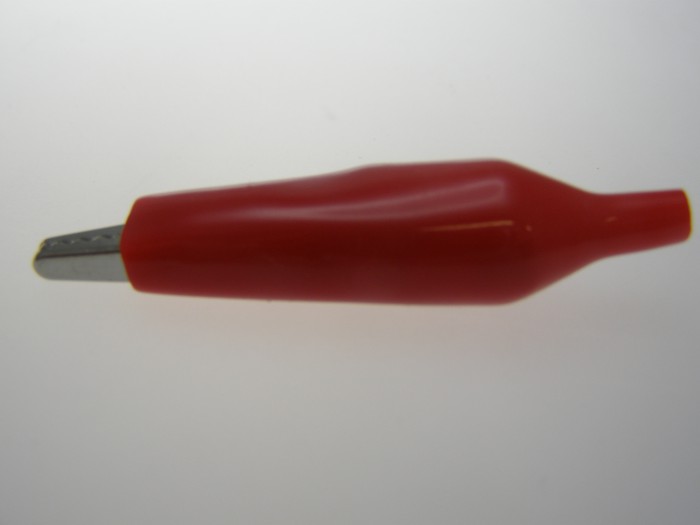 Náhled produktu - Minikrokosvorka izolovaná červená - délka 55mm
