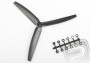 Propeller GWS HD 8x4 black 3-blade (left-handed)