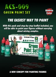 ACS-09 Sada barev 17 ml (Green Paint Set)