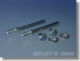 Hřídel kola pr.5 mm - 2 kusy