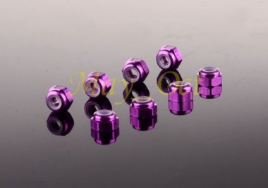 Nuts M3 - ALU 8 pieces. - Blue