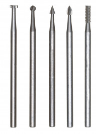 Stopkové frézy z wolfram-vanadové oceli 5ks