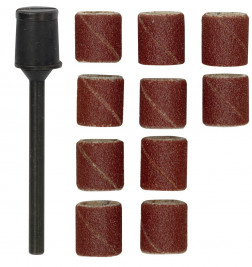 Brusná pouzdra (10 ks + unašeč)