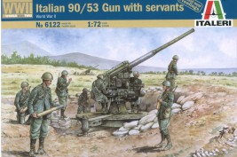 1:72 Italian 90/53 kanón + posádka