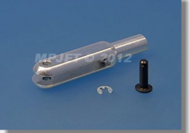 Vidlička dural, l=23 mm, šířka dr.1,6, čep pr.1,6, otvor pr.2 mm