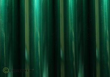 Polyesterová nažehlovací fólie ORACOVER 2m (transparentní zelená)