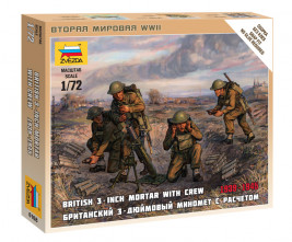 1:72 British Mortar + Crew