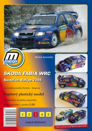 1:24 Škoda Fabia WRC Sweden 2005 - vystřihovánka