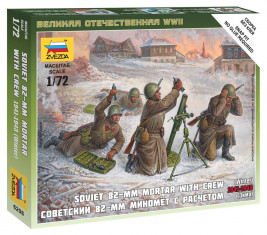 1:72 Sovětská obsluha minometu 82mm (zima 1941-1943