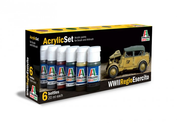 Náhled produktu - Acrylic Set Modern WWII Regio Esercito 6x20ml