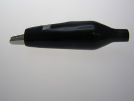 Minikrokosvorka izolovaná černá - délka 55mm