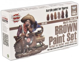 ACS-13 Sada barev 17ml (Brown Paint Set)