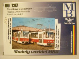 1:87 Stavebnice tramvaje ČKD Tatra T6A5