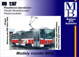 1:87 Stavebnice tramvaje ČKD Tatra T6A5 č. 12, 14