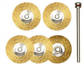 Mosazné kruhové kartáčky (5ks)