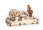 Dřevěné 3D mechanické puzzle - pneumatický motor