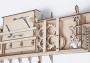 Dřevěné 3D mechanické puzzle - vlakové nádraží