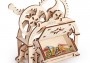 Dřevěné 3D mechanické puzzle - krabička na vizitky