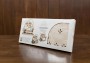 Dřevěné 3D mechanické puzzle - krabička na vizitky