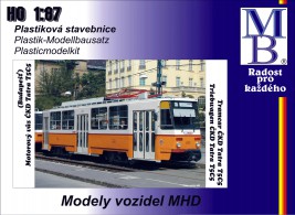 1:87 Stavebnice tramvaje ČKD Tatra T5C5 ″BKV Budapešť″, Epocha IV 