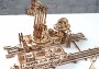 Wooden 3D Mechanical Puzzle – Rail Mounted Manipulator