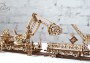 Wooden 3D Mechanical Puzzle – Rail Mounted Manipulator