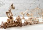 Wooden 3D Mechanical Puzzle – Rail Mounted Manipulator