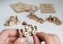 Dřevěné 3D mechanické puzzle U-Fidgets – vozidla