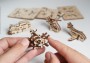 Dřevěné 3D mechanické puzzle U-Fidgets – letadla