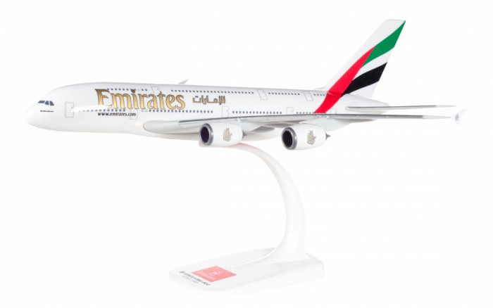 Maquette Airbus A380 Emirates - Nouvelles Couleurs - Échelle 1/200 Herpa