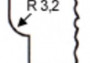 Fréza rádiusová R 3,2 mm