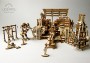 Dřevěné 3D mechanické puzzle – továrna na roboty