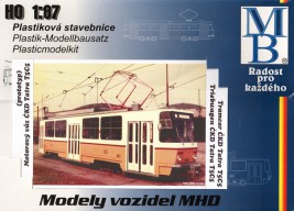 1:87 Stavebnice tramvaje ČKD Tatra T5C5 ″BKV Budapešť″, školní:7680/7681, Epocha V