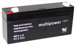 MULTIPOWER 6V/3.2Ah Pb Battery