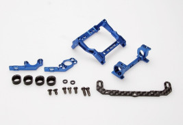 PN Racing Mini-Z MR02/03 93–102mm Multi Motor Mount (Blue)