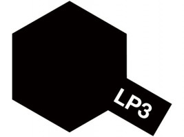 Tamiya Lacquer Paint LP-3 – Matt Black (10ml)