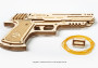 Wooden 3D Mechanical Puzzle – Wolf-01 Handgun