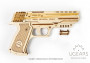 Wooden 3D Mechanical Puzzle – Wolf-01 Handgun