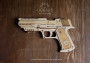 Wooden 3D Mechanical Puzzle – Wolf-01 Handgun